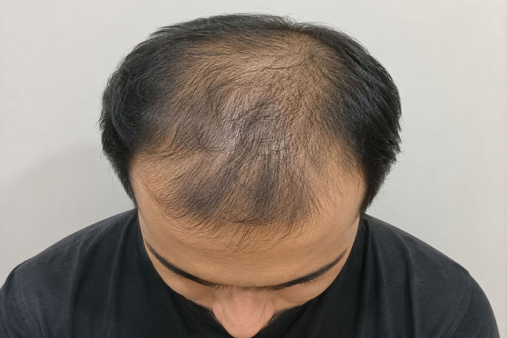 ExoGrow hair regrowth before treatment